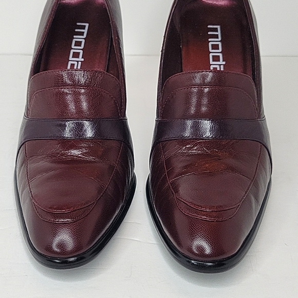 MODA SPANA Leather HIGH Heel Pumps Slip-on Loafer 7M - Picture 7 of 15